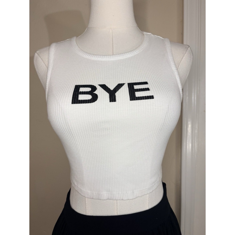 BONGO Forever 21 Crop Top Ribbed Tank Top Y2K Style Size Large